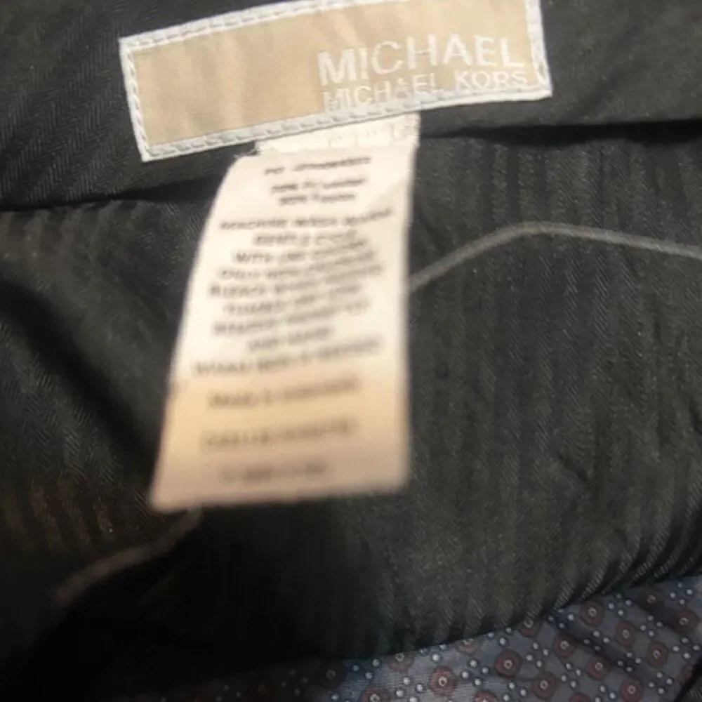 Michael Michael Kors blue straight leg trousers, size 36/32